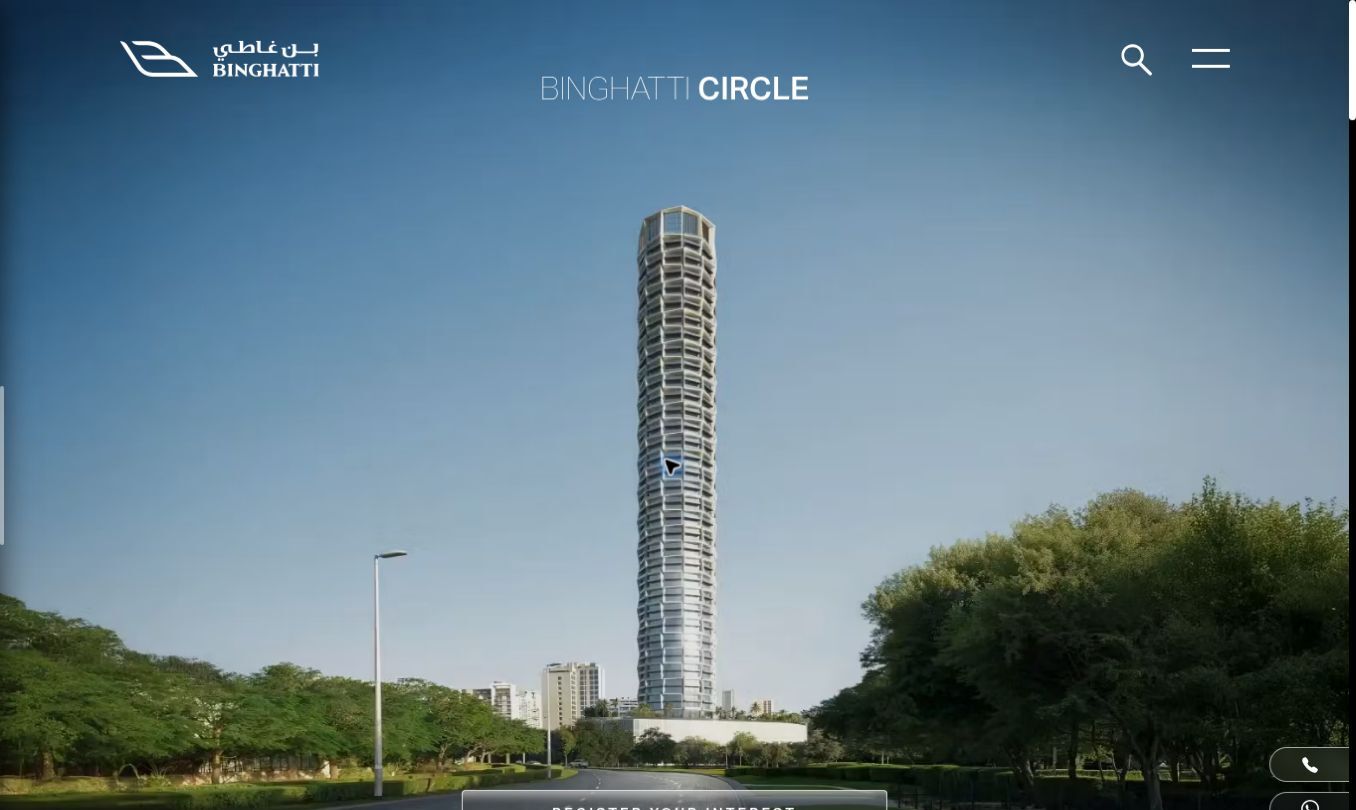 Binghatti Circle tower in Jumeirah Village Circle
